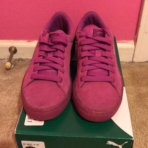 Purple Puma Suede Classic- size 6